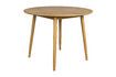 Miniatuur 100' Beige houten ronde eettafel Fabio 1