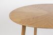 Miniatuur 100' Beige houten ronde eettafel Fabio 12