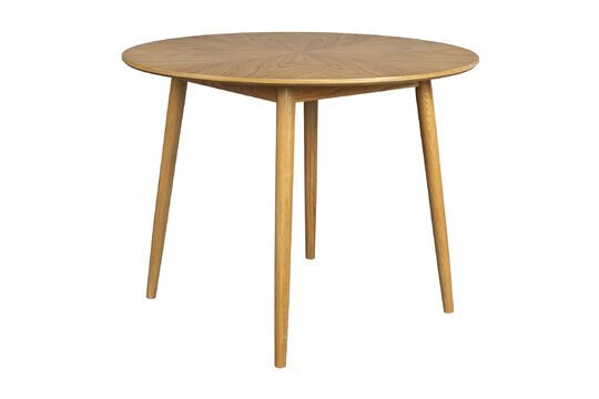 120' Ronde beige houten eettafel Fabio Productfoto