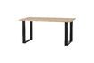 Miniatuur 180x90 beige massief eiken tafel met U-vormige poten Tablo 2