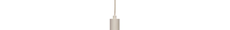 Benadrukte materialen Apollo wit glazen hanglamp