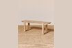 Miniatuur Bank in beige mangohout Verdon 1