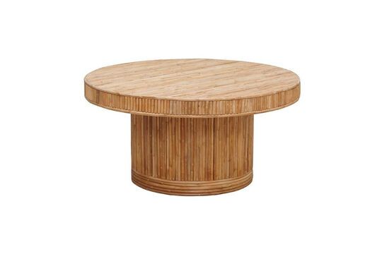 Barbade ronde salontafel in licht rotan