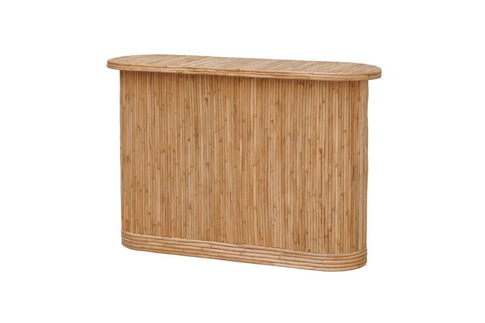 Ontdek natuurlijke elegantie met onze lichte rotan consoletafel