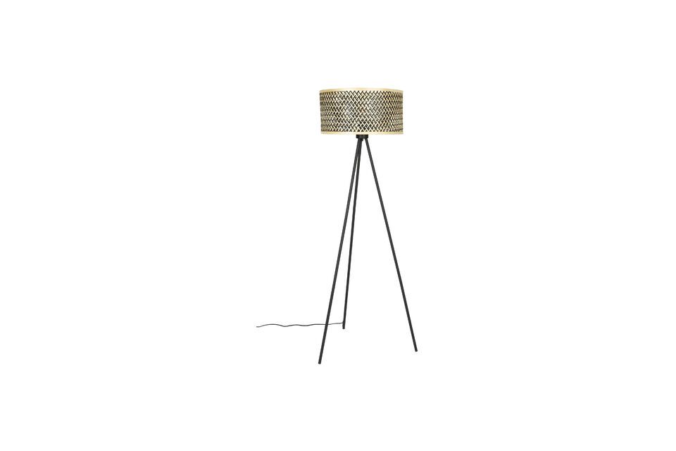 Beige bamboe vloerlamp Isla - 1