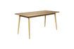 Miniatuur Beige houten eettafel 160cm Fabio 1