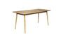 Miniatuur Beige houten eettafel 160cm Fabio Productfoto