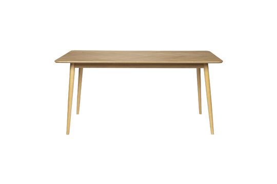 Beige houten eettafel 180cm Fabio Productfoto