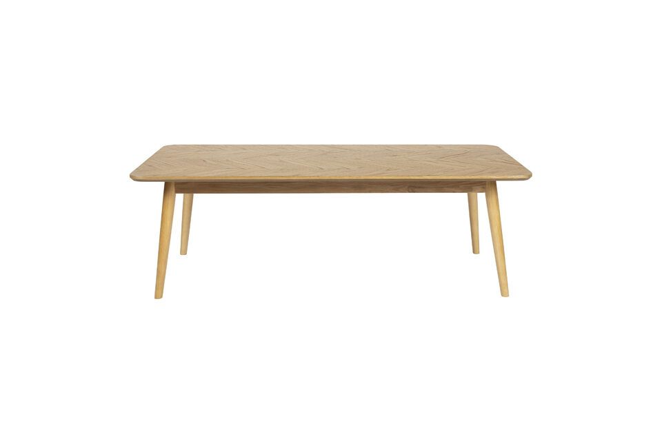 Beige houten salontafel Fabio - 1