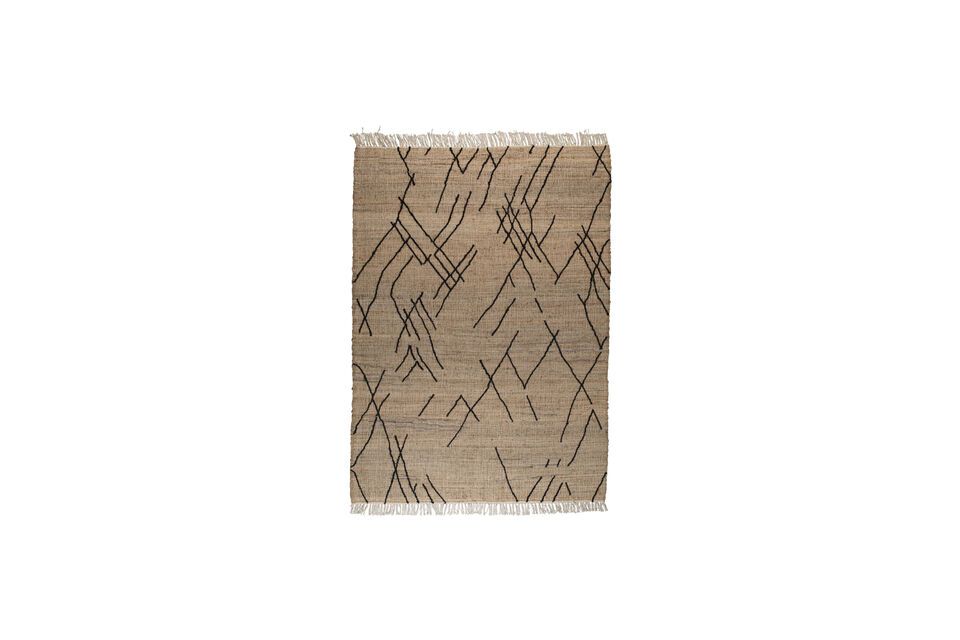 Beige jute vloerkleed 170x240 cm Ishank DutchBone