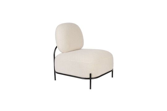 Beige kunststof fauteuil Polly Productfoto