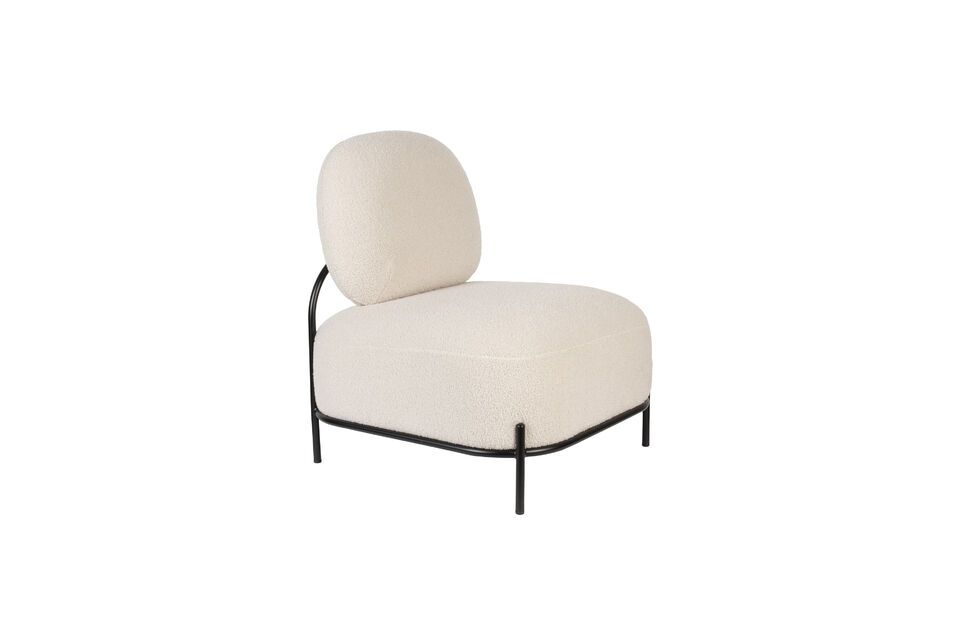 Beige kunststof fauteuil Polly White Label