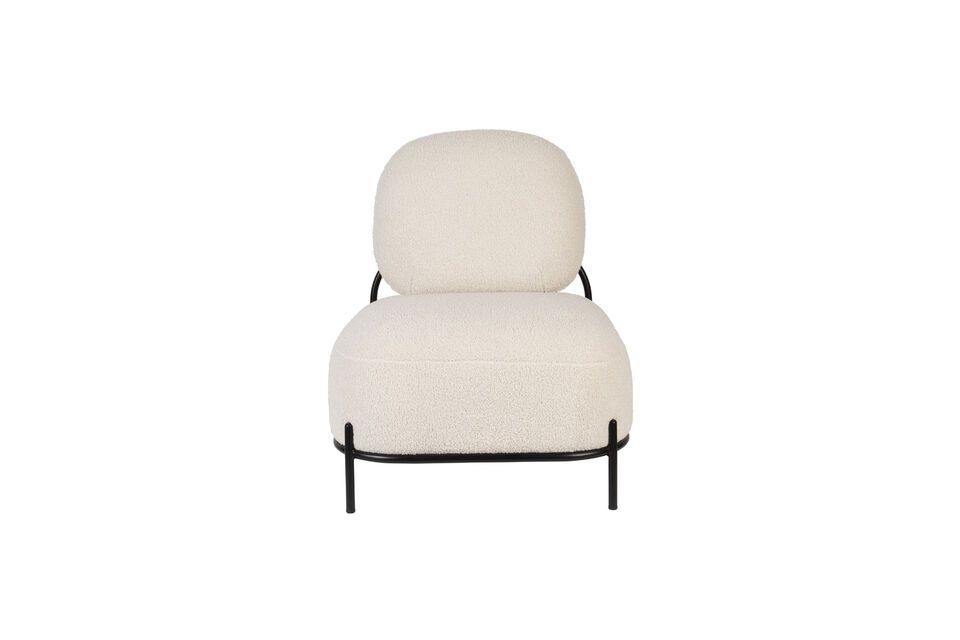 Beige kunststof fauteuil Polly - 6