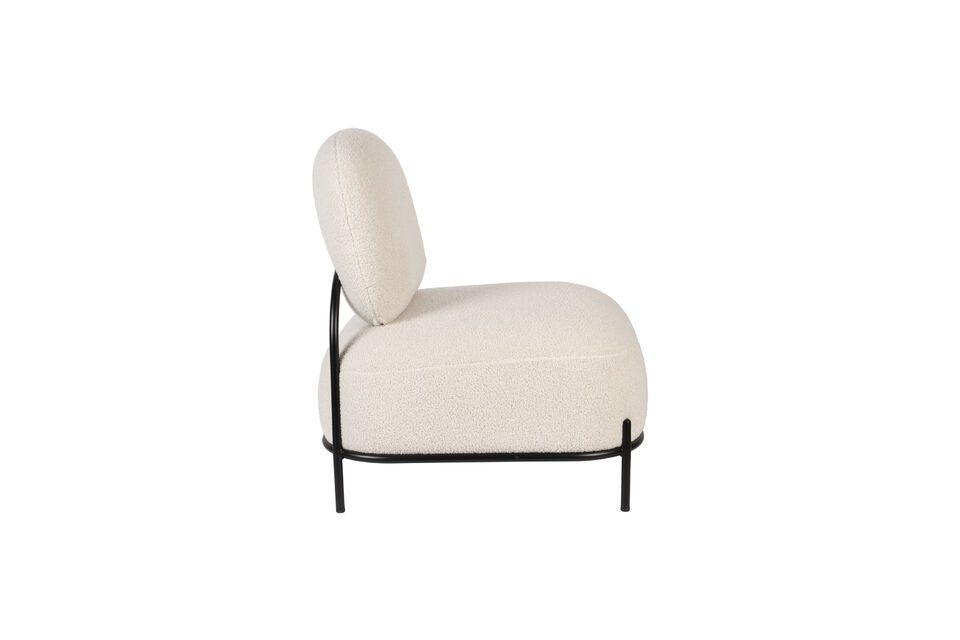 Beige kunststof fauteuil Polly - 7