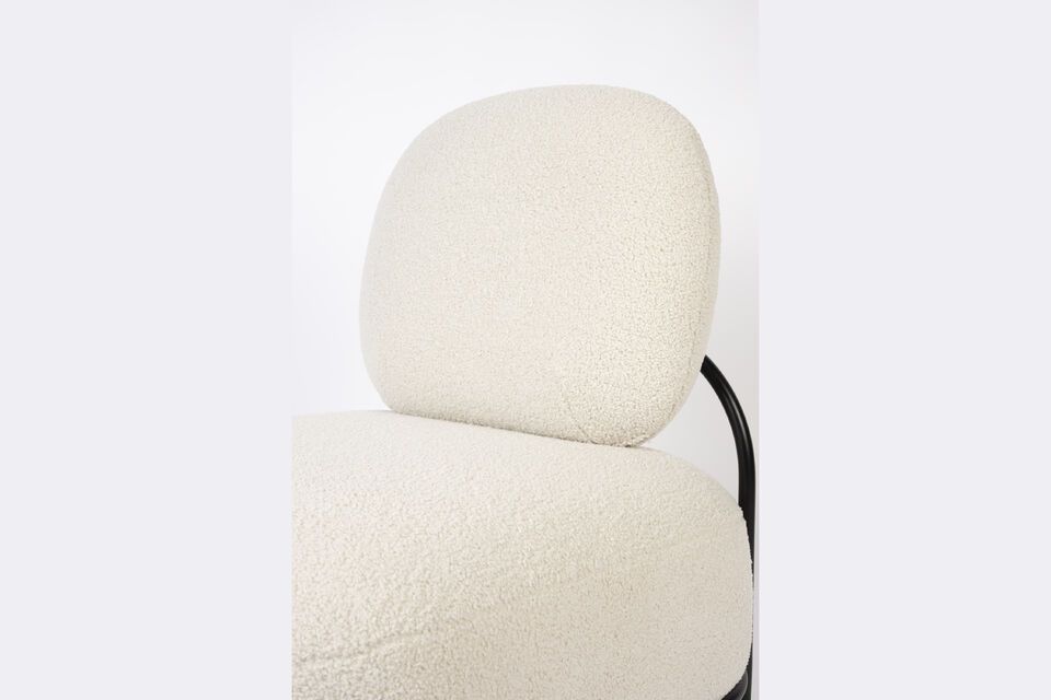 Beige kunststof fauteuil Polly - 10