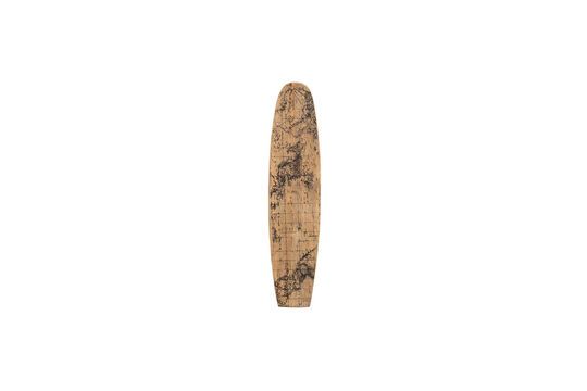 Beige mangohouten surfplank Productfoto