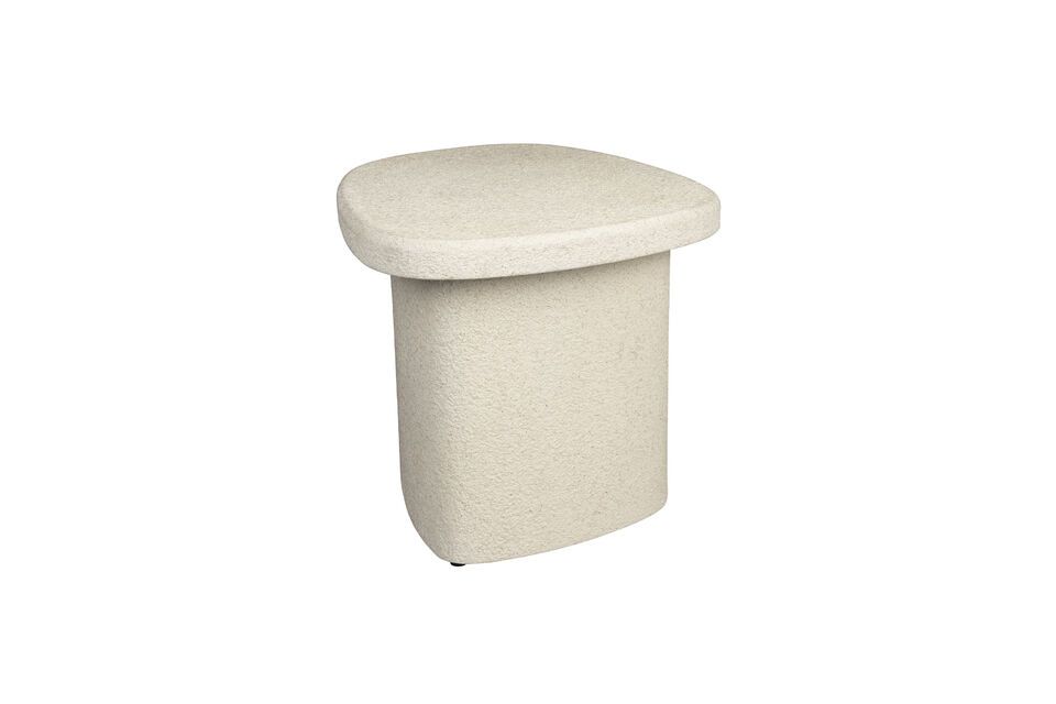 Beige marmeren bijzettafel Veda - 6