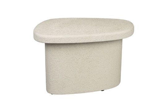 Beige marmeren bijzettafel Veda