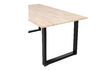 Miniatuur Beige massief eiken tafel 220x90 met U-vormige poten Tablo 3