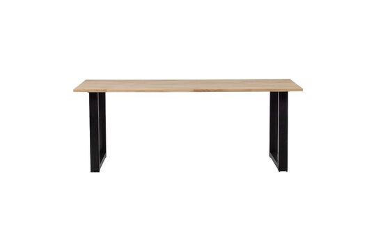 Beige massief eiken tafel 220x90 met U-vormige poten Tablo Productfoto