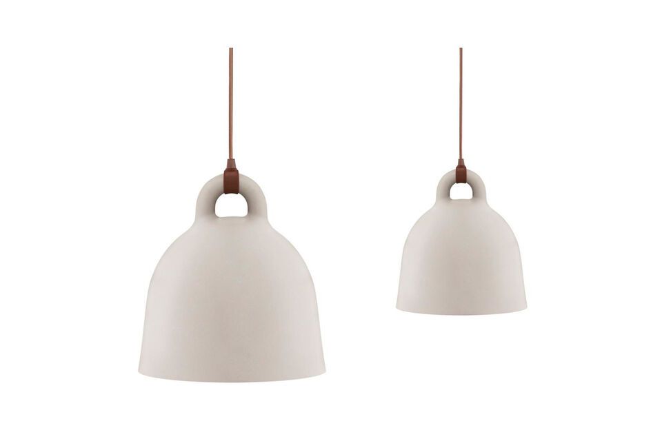 Bell beige metalen ophanging, design, praktisch, moderne kunst en decoratie