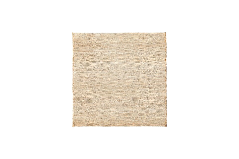 Beige natuurvezeltapijt 180x180 cm Mara House Doctor