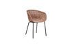 Miniatuur Beige rieten fauteuil H apur 3