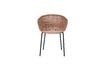 Miniatuur Beige rieten fauteuil H apur 4