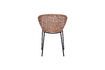 Miniatuur Beige rieten fauteuil H apur 6