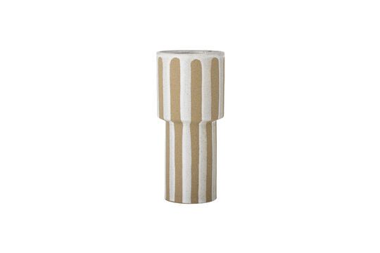 Beige steengoed vaas H28,5 Awah Productfoto