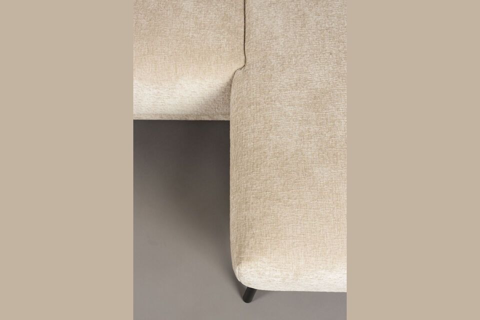 Beige stoffen 3-zitsbank Harper - 6