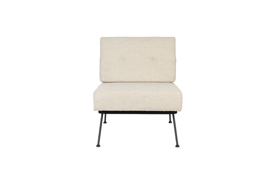 Beige stoffen fauteuil Bowie - 4