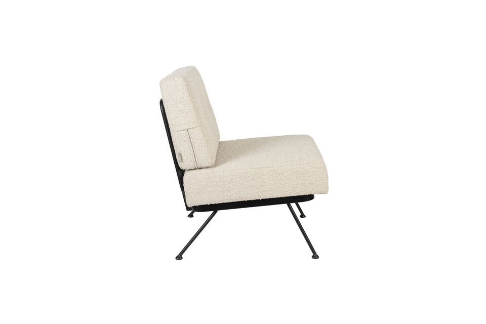 Beige stoffen fauteuil Bowie - 5