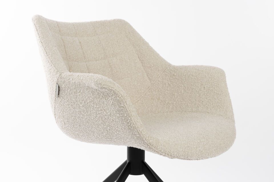 Beige stoffen fauteuil Doulton - 8