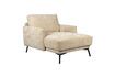 Miniatuur Beige stoffen fauteuil Harper 1