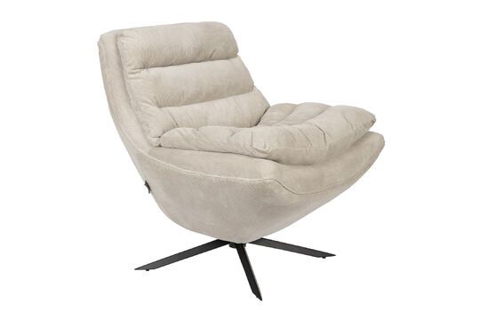 Beige stoffen fauteuil Vince Productfoto