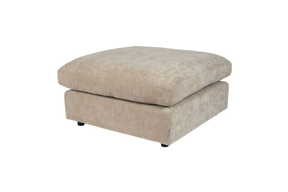 Beige stoffen voetensteun Sense - 2