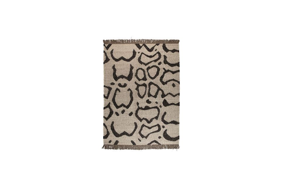 Beige wollen vloerkleed 170x240 cm Ayaan DutchBone