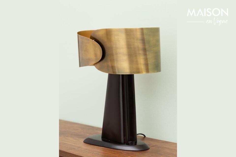 Combineer stijl en functie met onze designlamp in zwart en goud.