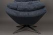 Miniatuur Blauwe stoffen fauteuil Vince 7