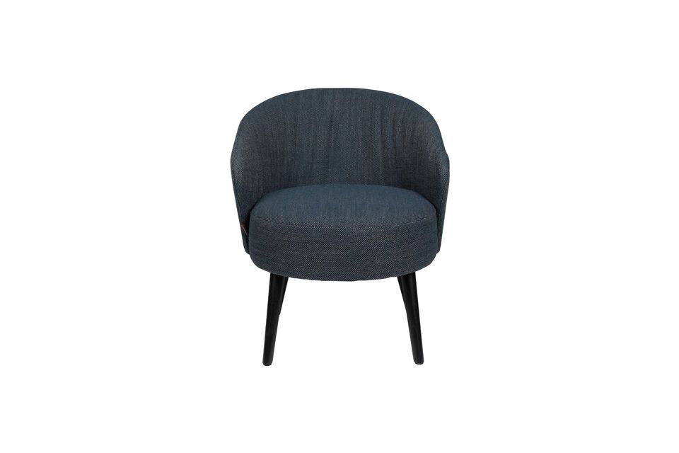 Blauwe stoffen fauteuil Waldo DutchBone