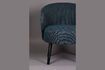 Miniatuur Blauwe stoffen fauteuil Waldo 6