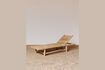 Miniatuur Bora-Bora beige teakhouten chaise longue 1