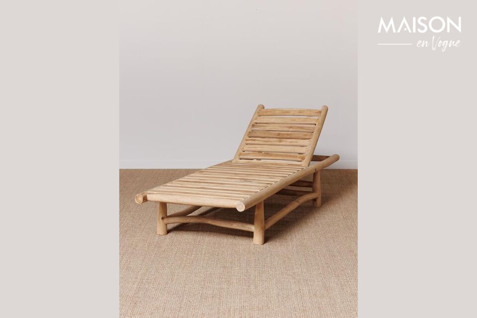 Ontdek de perfecte balans tussen functionaliteit en esthetiek met onze teakhouten chaise longue