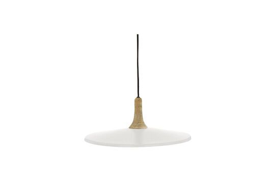 Brampton ronde wit metalen hanglamp Productfoto