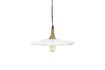 Miniatuur Brampton ronde wit metalen hanglamp 1