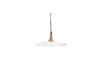 Miniatuur Brampton ronde wit metalen hanglamp 3