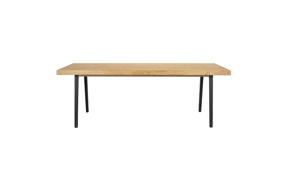 Bruin houten eettafel 180cm Harvest Zuiver