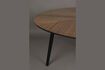 Miniatuur Bruine houten ronde eettafel Clover 3