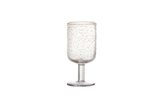 Bubbels helder glazen wijnglas Productfoto